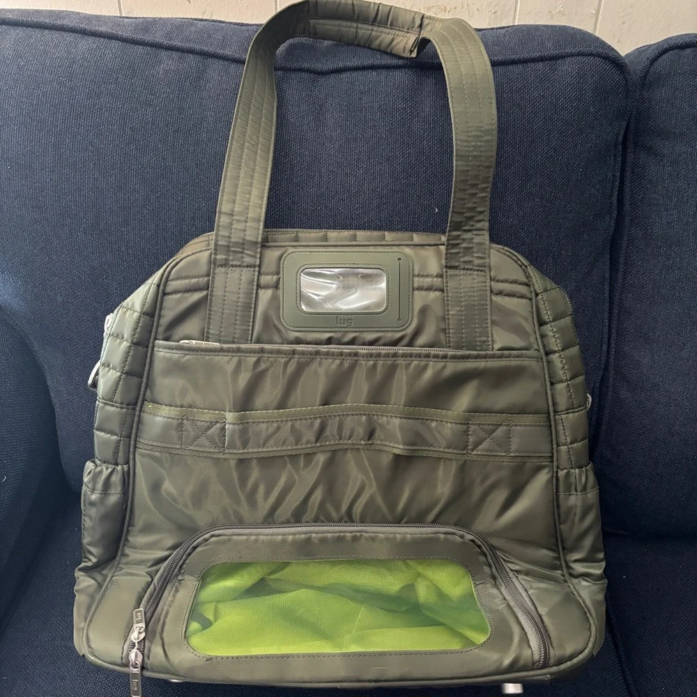 Lug Puddle Jumper LE Convertible Tote Bag in Forest Green - Picture 2 of 2